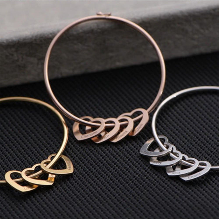 S925 sterling silver love bracelet