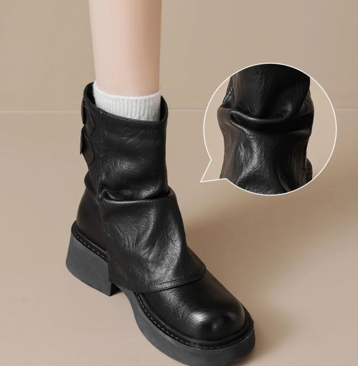 Women's British Style All-match Fashion Short Boots