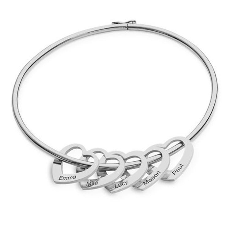 S925 sterling silver love bracelet